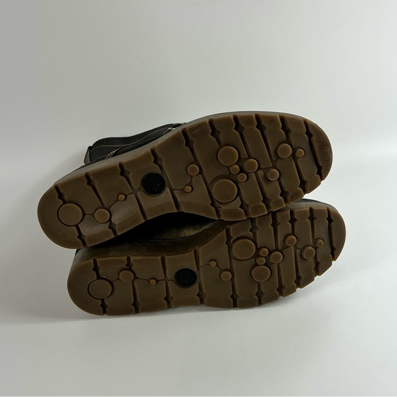 Timberland Bronze Metallic Leather Mid Calf Moto Combat Boot 91379 Size 9 - Picture 9 of 9